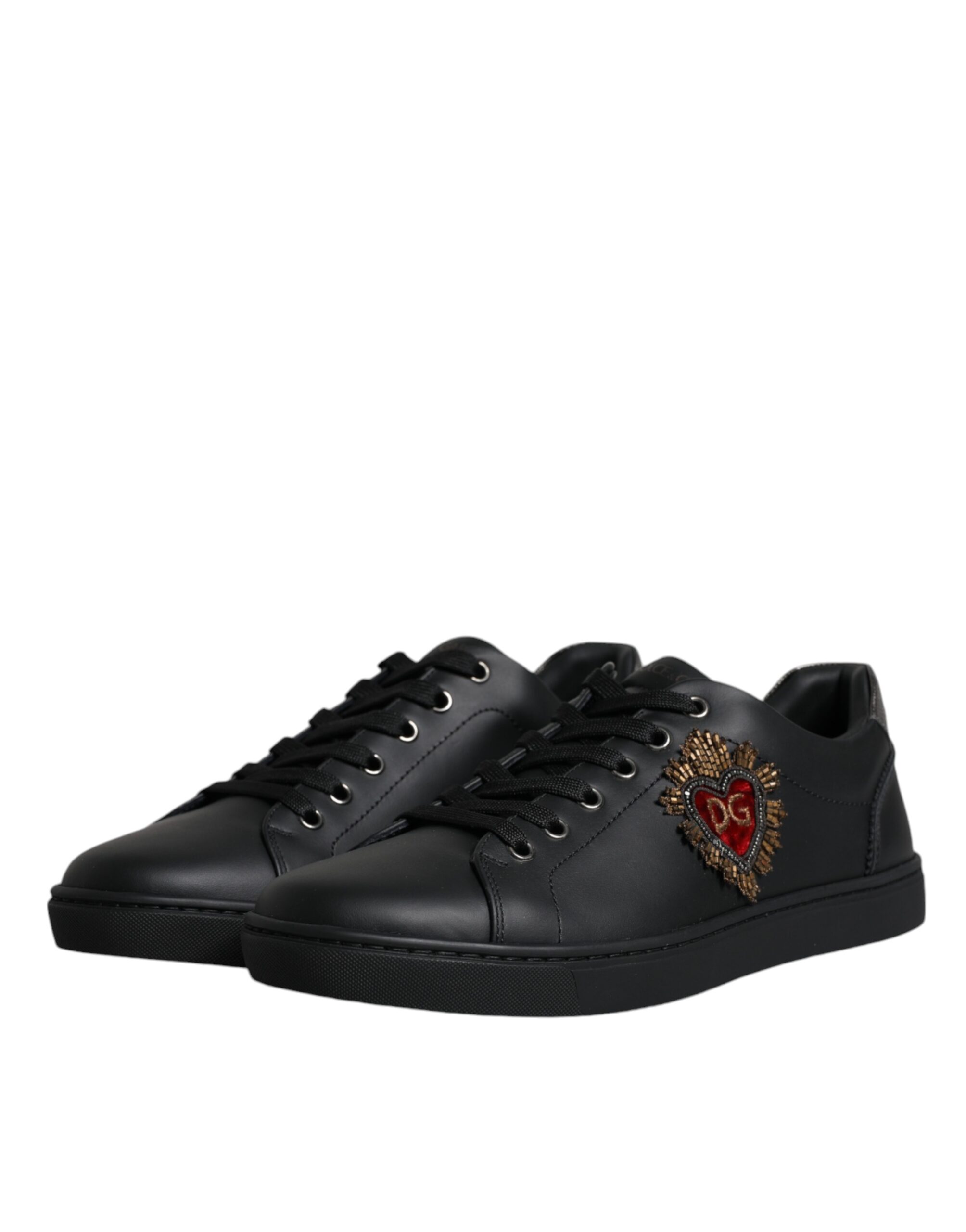 Черные мужские кроссовки London Sacred Heart Dolce & Gabbana — фото 4