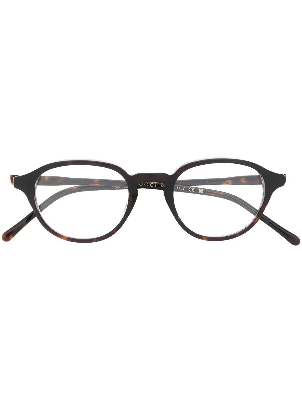 

Очки в круглой оправе Gucci Eyewear, коричневый