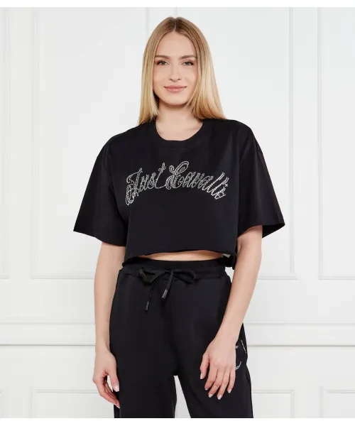 

Футболка Cropped fit Just Cavalli, черный