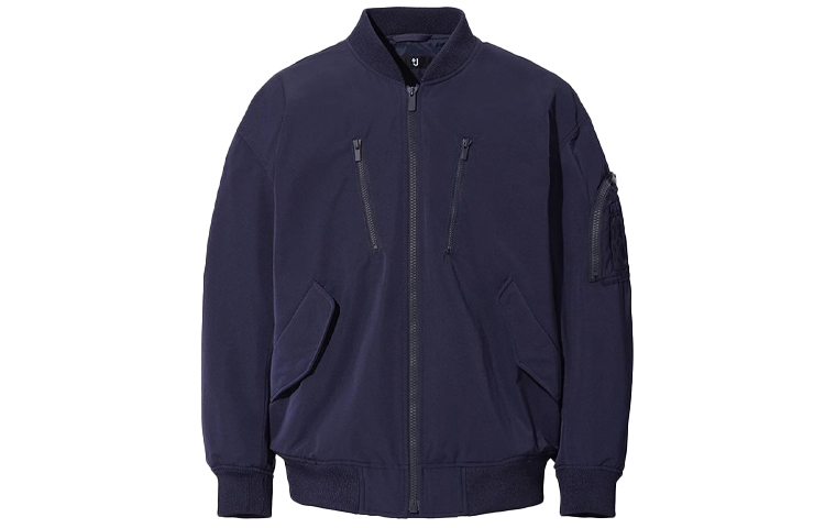 

UNIQLO Джил Сандер Оверсайз Блузон, Navy Blue