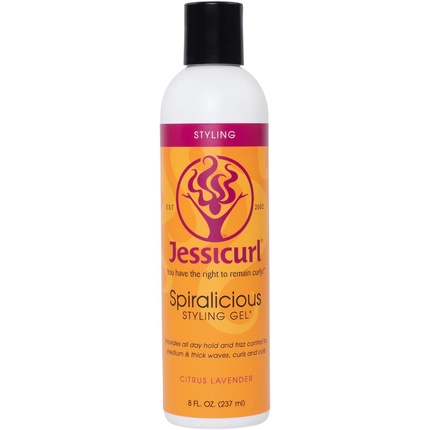 

Гель Spiralicious Citrus Lavender 8 жидких унций для фиксации вьющихся волос Jessicurl