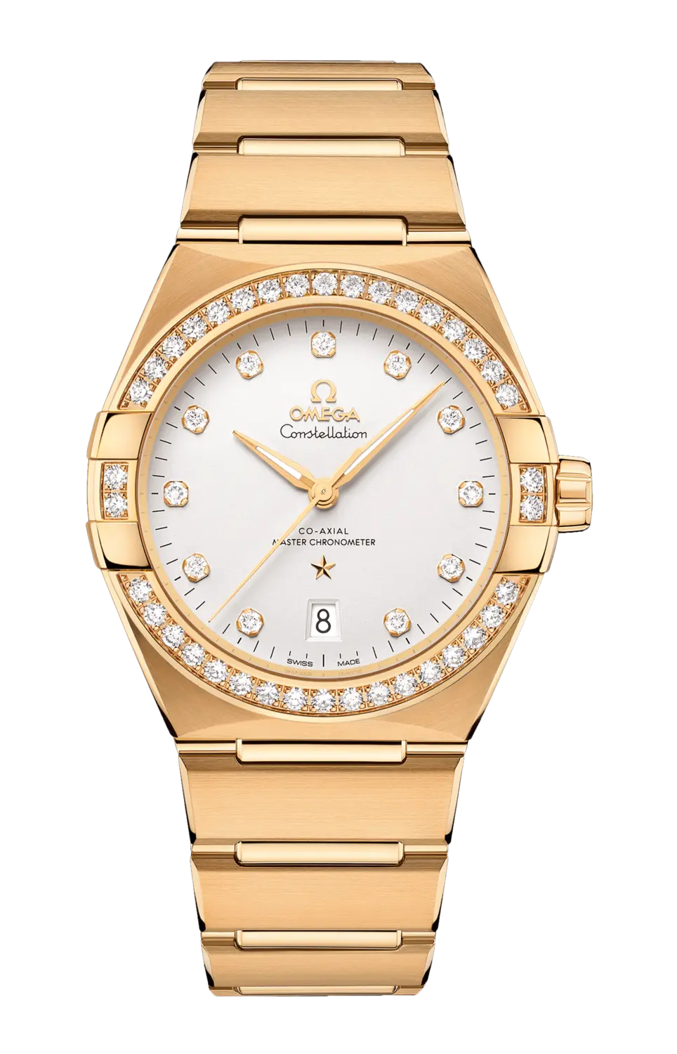 

Часы Omega Constellation co‑axial master chronometer из желтого золота 39 мм