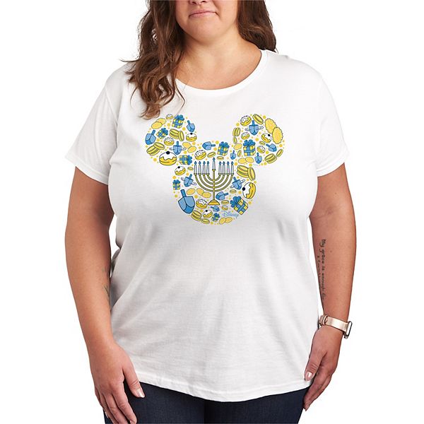 

Футболка Plus size с принтом Микки Мауса на Хануку Disney