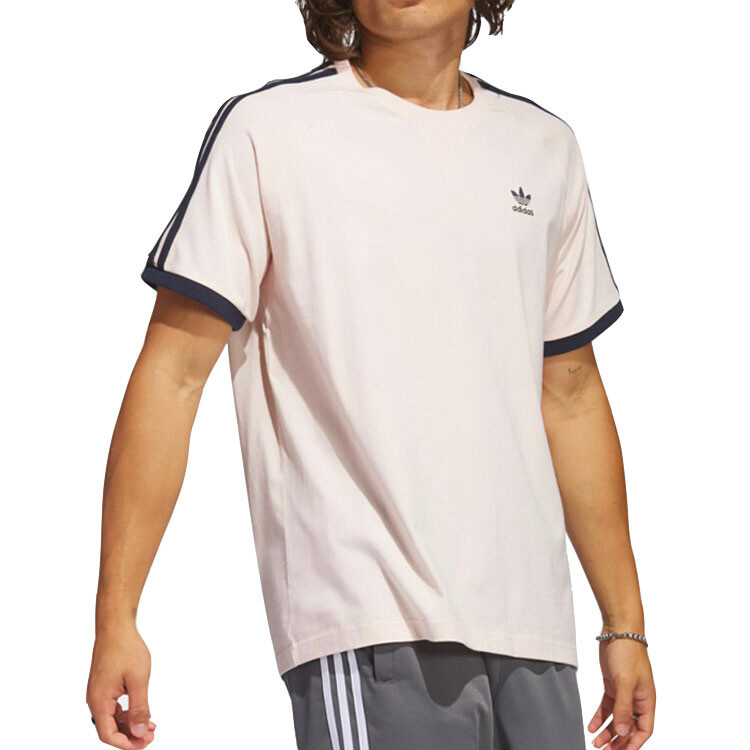 Футболка Adidas Originals SST 3-Stripes, бежевый — фото 3