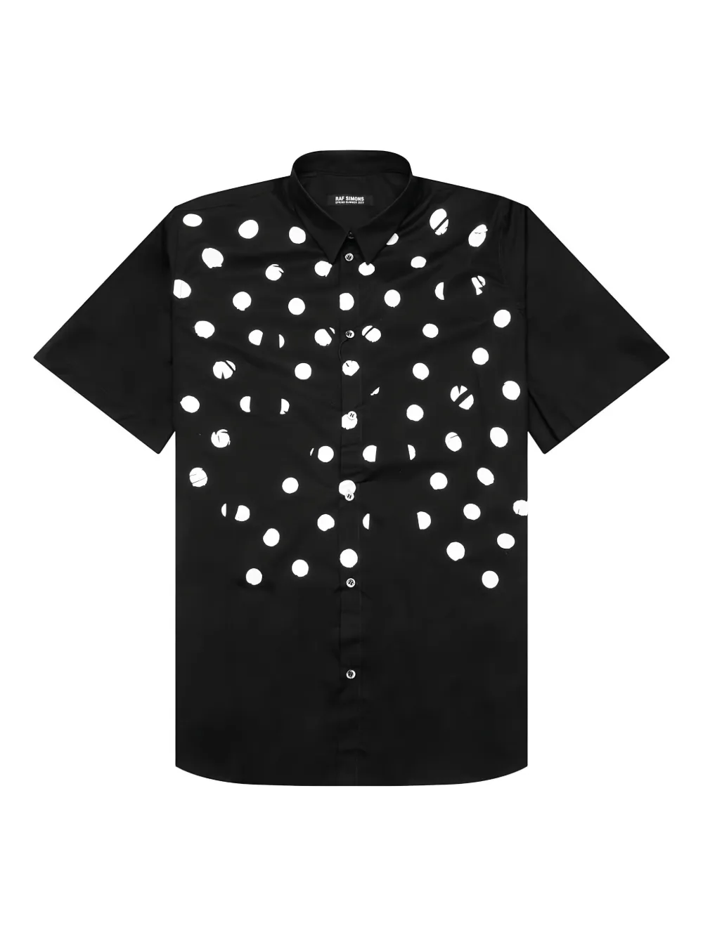 

Рубашка в горошек Raf Simons, черный