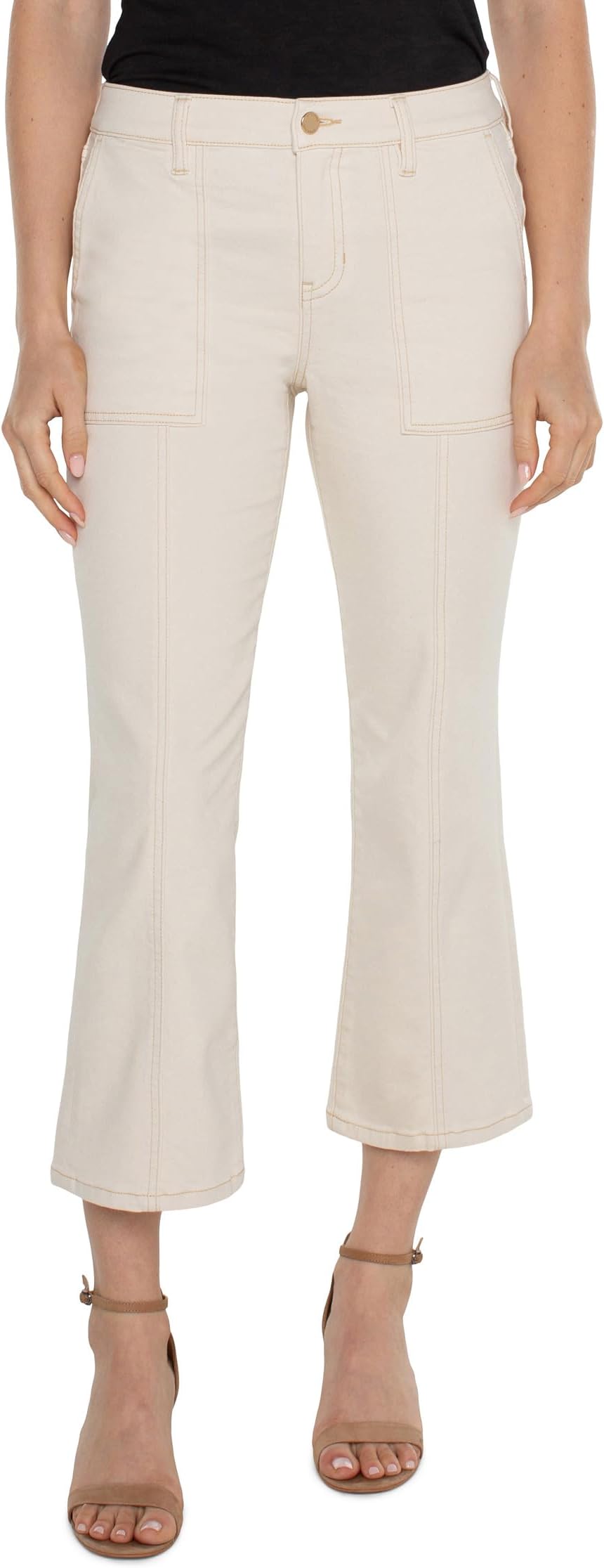 

Джинсы Liverpool Los Angeles Hannah Crop Flare with Utility Details 25 1/2", Seaside Dunes