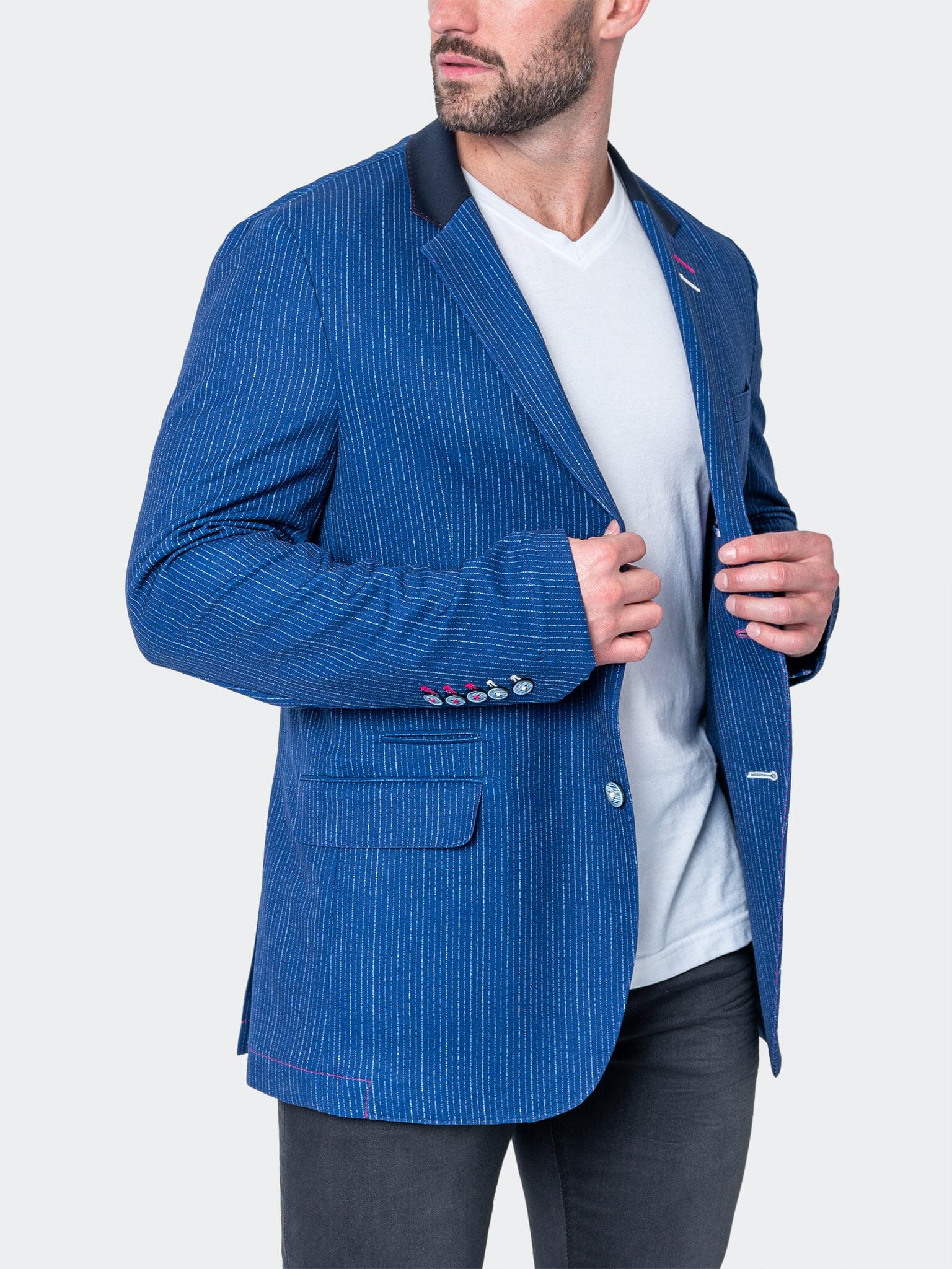 

Блейзер Unconstructed Continuous Blue MACEOO, синий