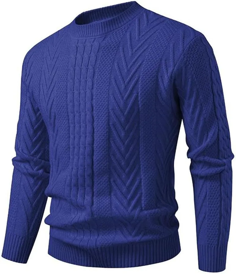 Мужской свитер с круглым вырезом Unisex Pullovers Slim Casual — фото 4