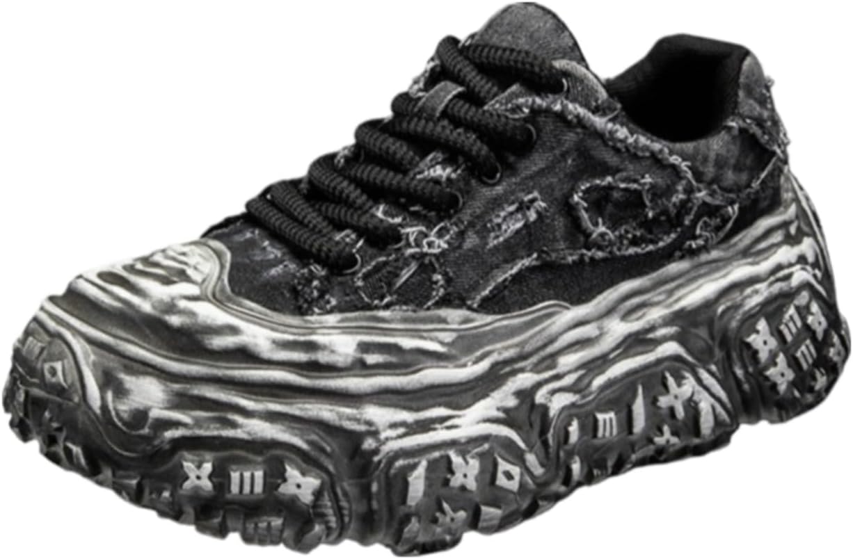 

Мужские кроссовки с массивной подошвой, повседневные «папинские» обувь, противоскользящие для прогулок, ежедневных поездок на работу, походов и активного отдыха Azttoztto, черный