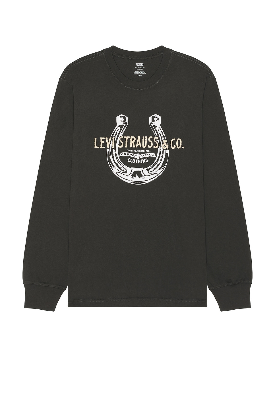 

Свободная футболка с длинными рукавами и графическим принтом Levi'S, черный
