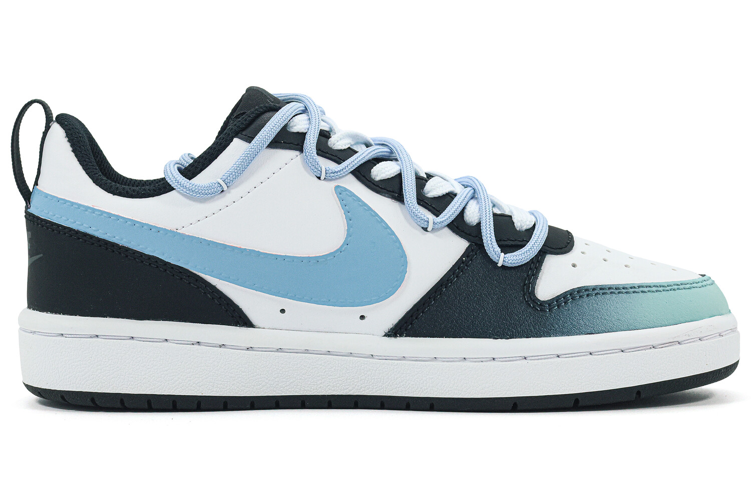 

Кроссовки Nike Court Borough Skateboarding Shoes Women's Low-top Blue/black, синий/черный