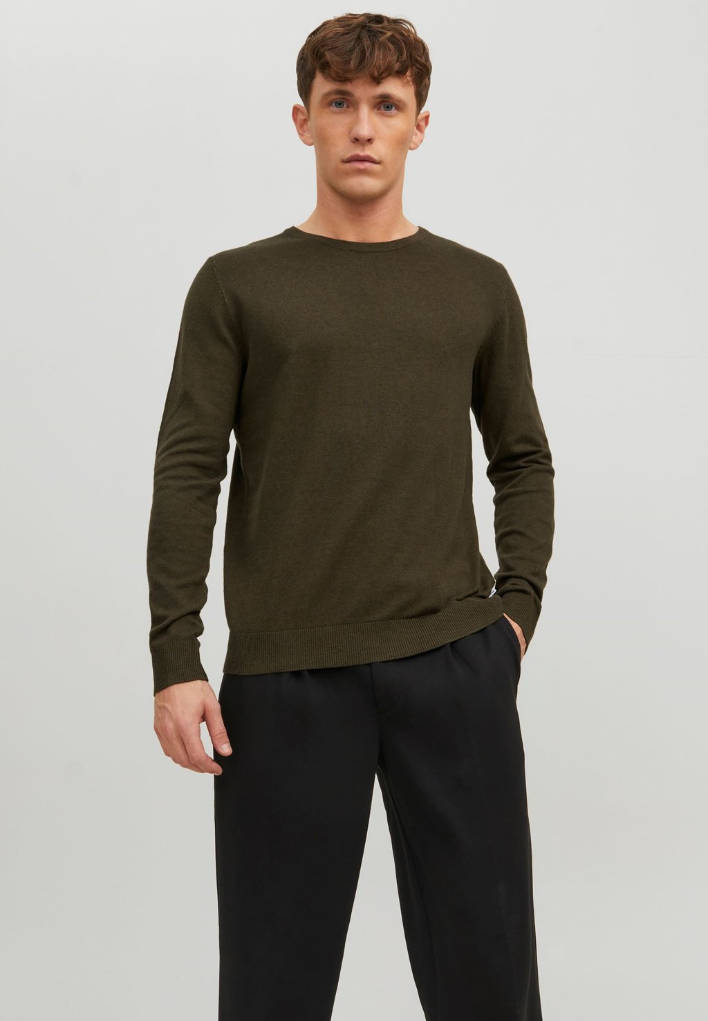 

Свитер JJEEMIL CREW NECK NOOS Jack & Jones, оливковая ночь, Зеленый, Свитер JJEEMIL CREW NECK NOOS Jack & Jones, оливковая ночь