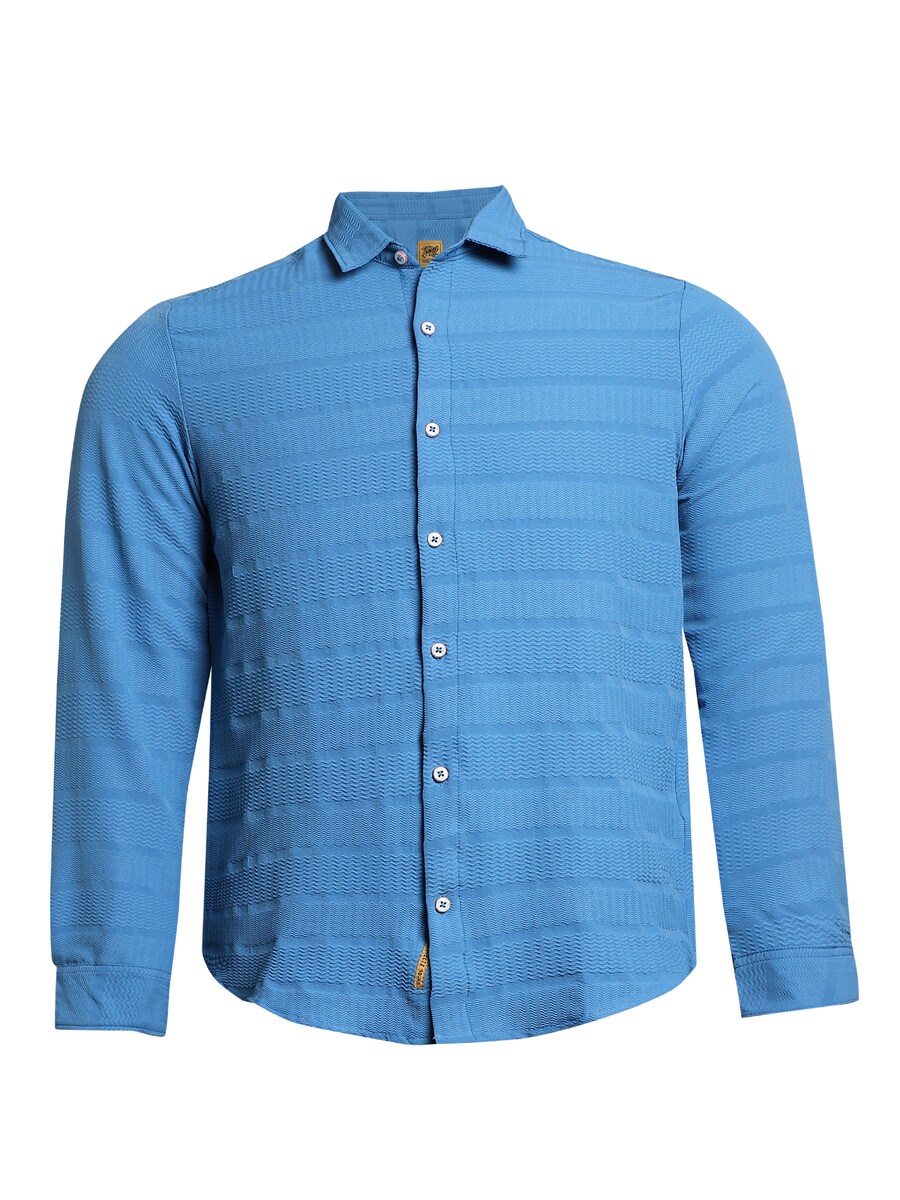 

Рубашка на пуговицах классического кроя Campus Sutra Thrud, синий