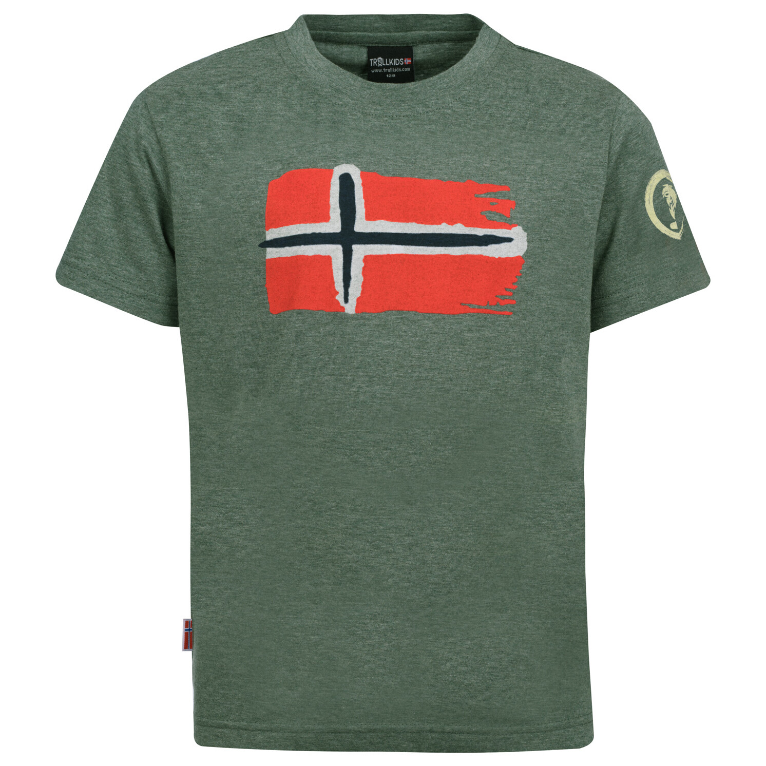 

Футболка Trollkids Kid's Oslo T, цвет Khaki Green, Серый, Футболка Trollkids Kid's Oslo T, цвет Khaki Green
