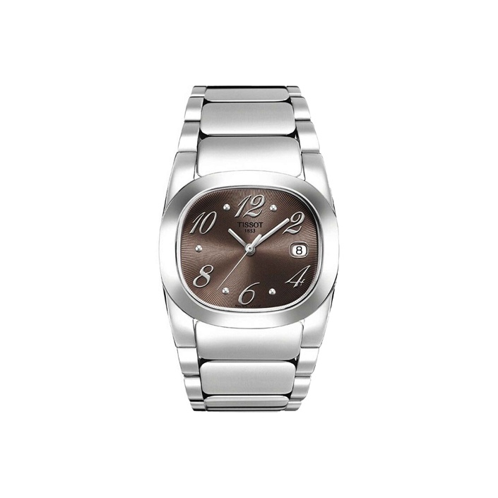 

TISSOT Часы Quartz Movement Women's Watch Watch 33mm Coffee Watch Dial Stainless Steel Case Stainless Steel Watchband, Coffee Watch Dial