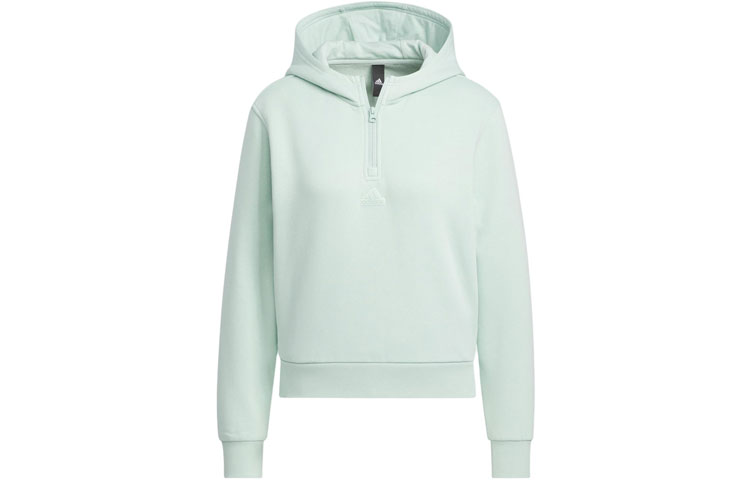 Adidas W Fustl Hoodie3 свитшот женский светло-зеленый — фото 3