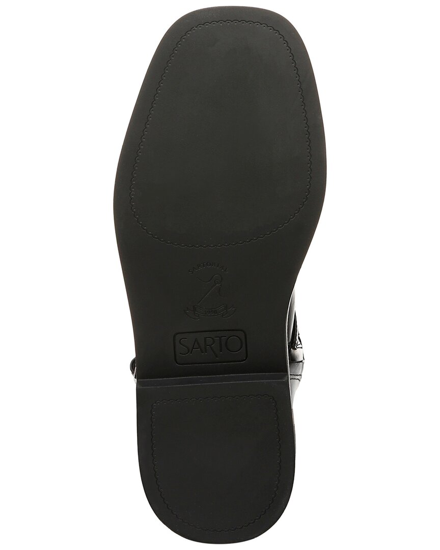 Franco Sarto Ainsley Кожаные сапоги для широкой икры, черный — фото 4