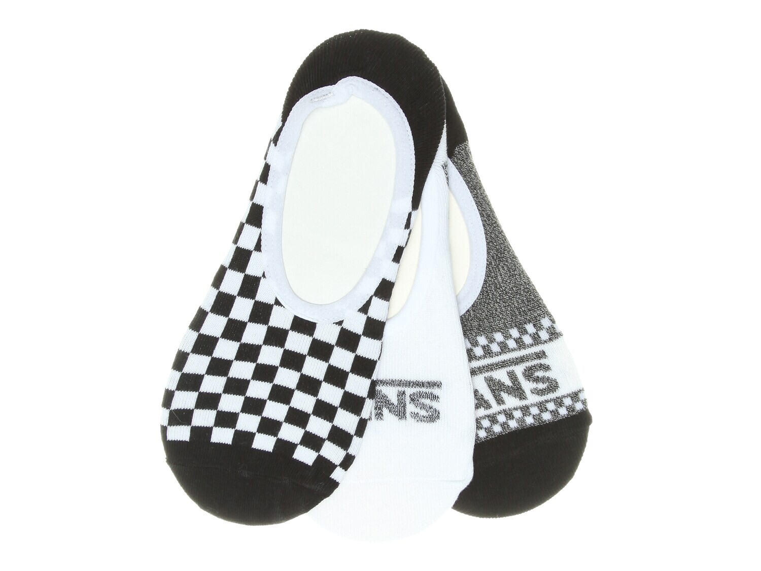 

Комплект из 3 пар носков Vans Basic в клетку, белый/черный