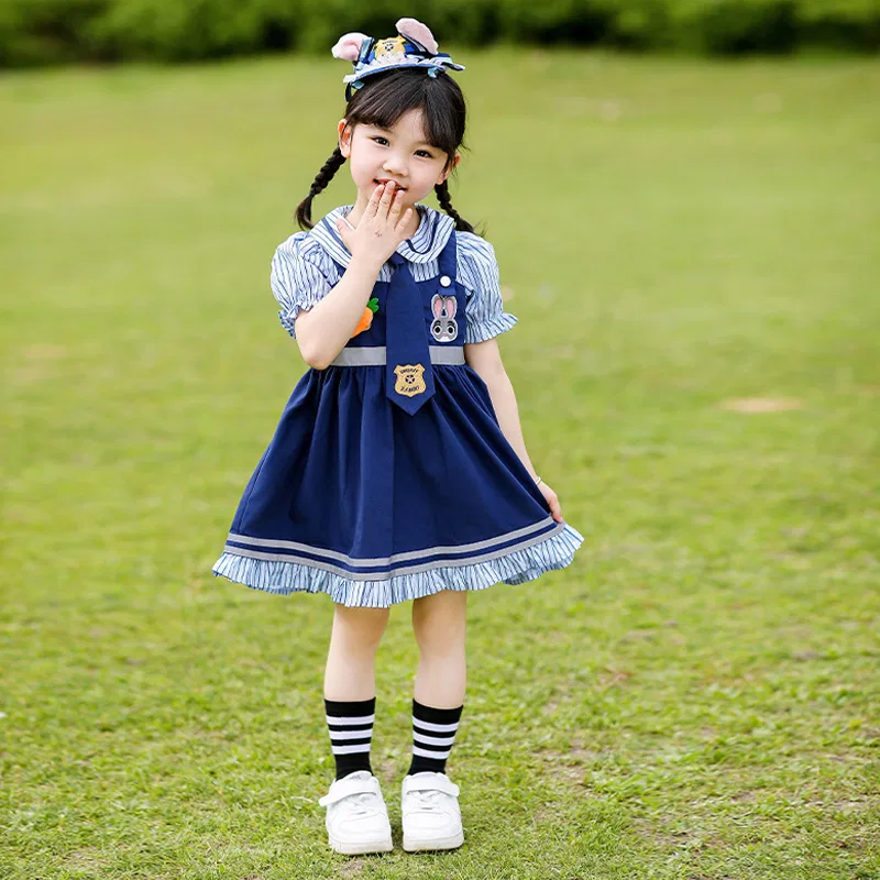 Платье детское летнее для детей 3-7 лет Disney, Dress+Socks+Small Hat — фото 4