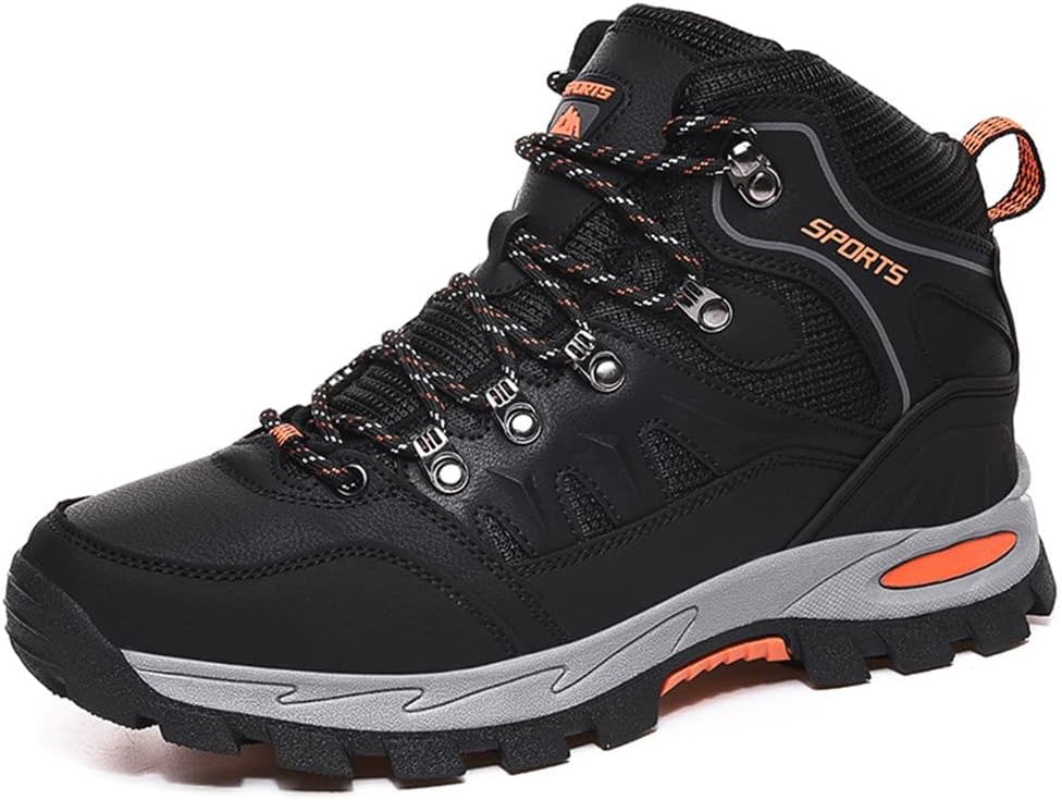 

Мужские походные ботинки Zivopah, противоскользящие, с высокой средней посадкой, дышащие, для кемпинга, походов и трекинга, черный