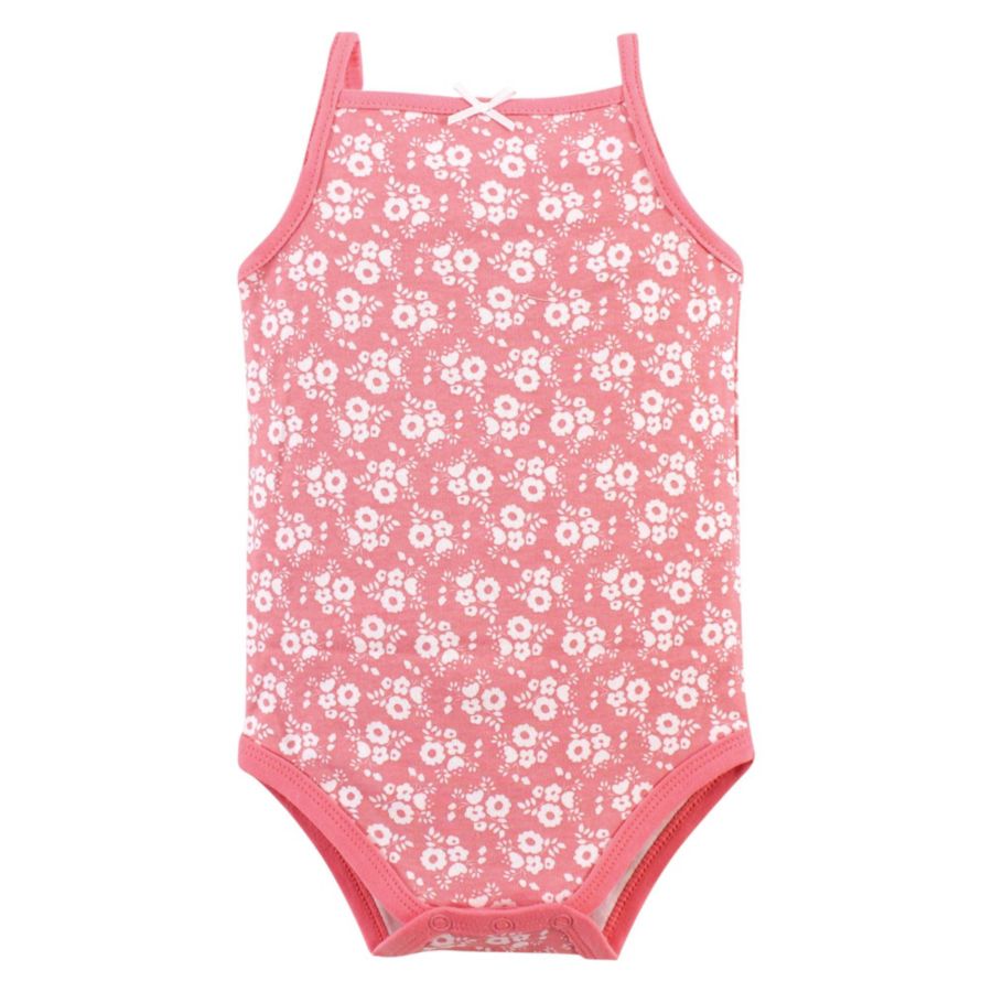 Мягкие хлопковые комбинезоны без рукавов Hudson Baby, Basic dot floral — фото 3