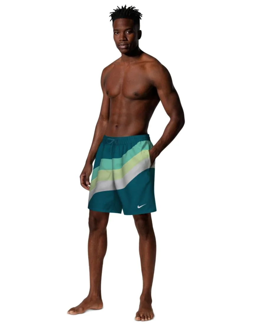 Мужские плавательные шорты Breaker Brief-Lined Volley длиной 7 дюймов Nike, зеленый abyss — фото 2