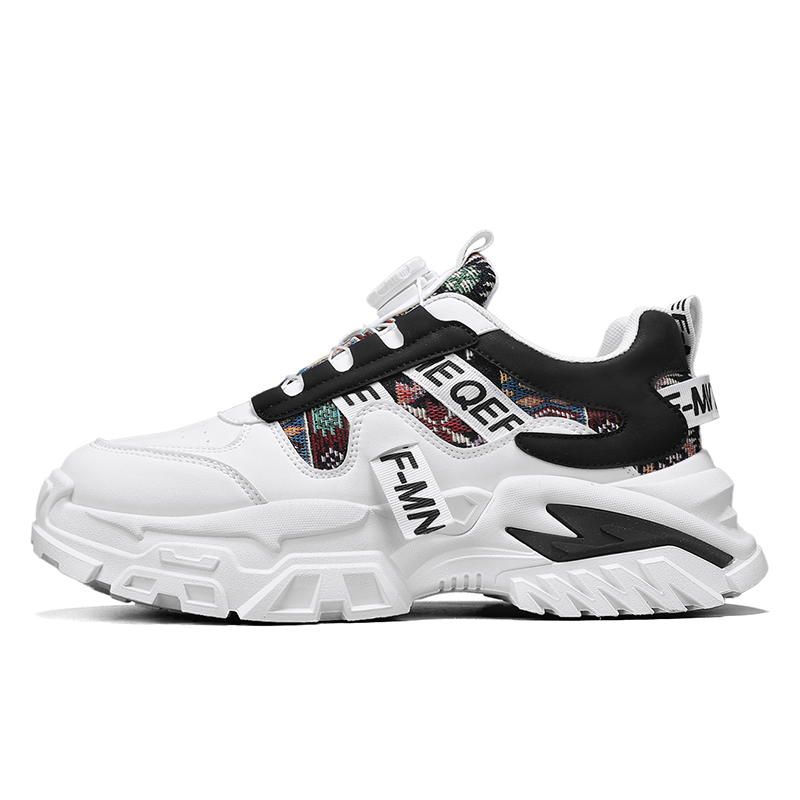 

JANECO Мужские низкие массивные кроссовки White Black, цвет White Black