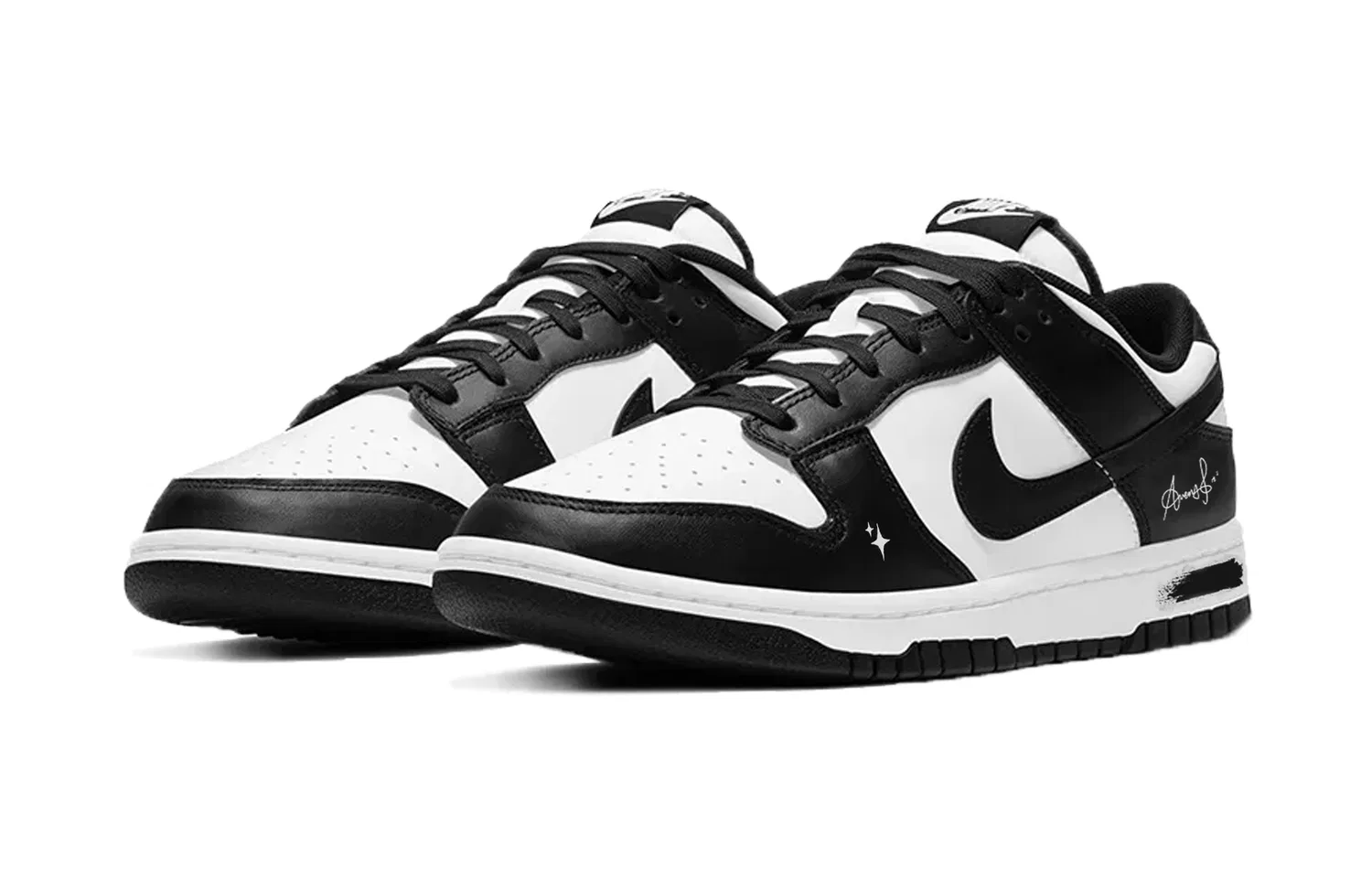 Детские скейтбордические кроссовки Nike Dunk Low Top Black — фото 4