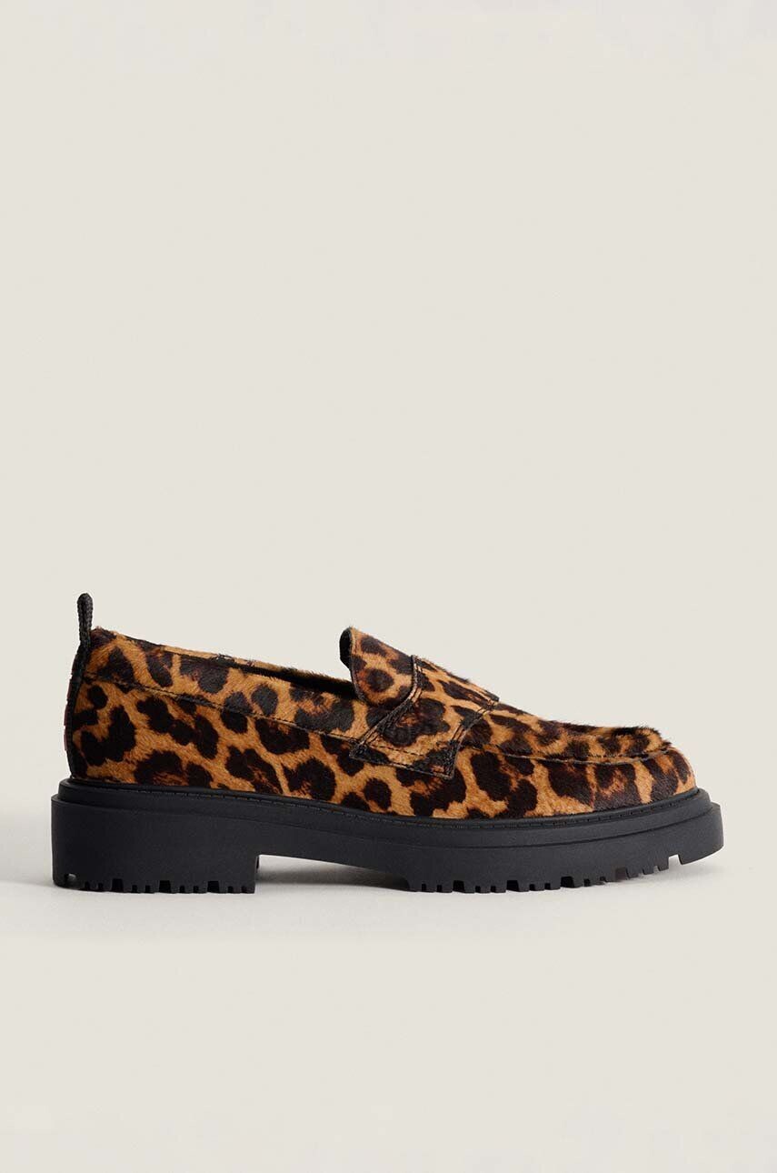 Кожаные мокасины Hoff LEOPARD BROWN, коричневый