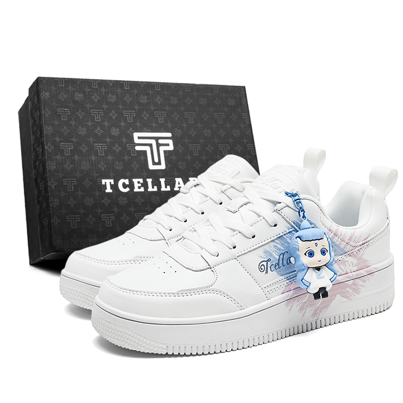 

TCELLARS Скользоустойчивые износостойкие легкие низкие скейтерские кроссовки с эффектом увеличения роста унисекс белый (Dreamy Coast) с кулоном AB, цвет White (Dreamy Coast)+AB Pendant