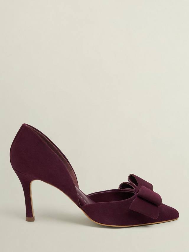 Туфли Elva Bow из замши Hobbs, Onyx Red
