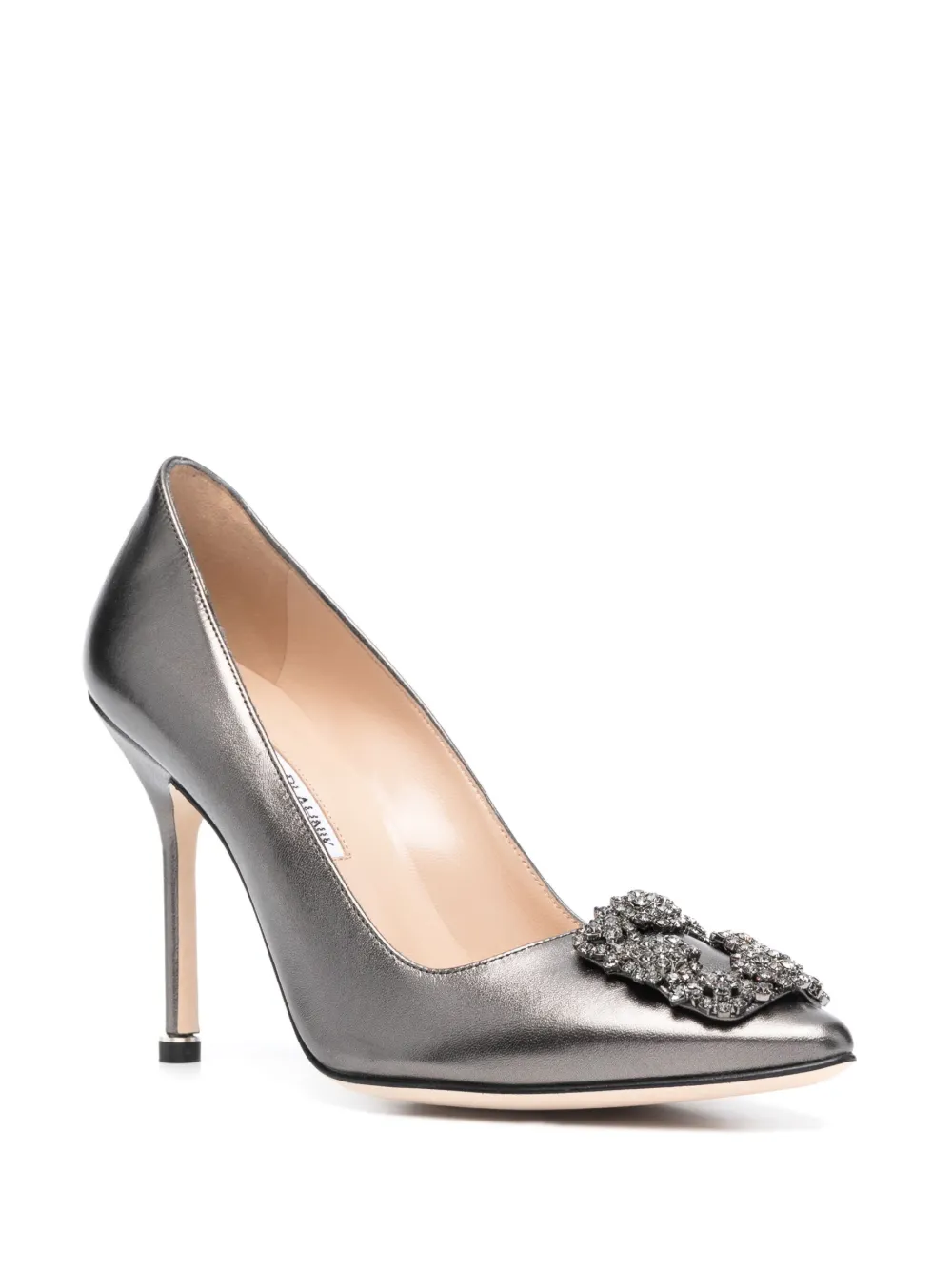 Туфли Hangisi 105 Manolo Blahnik, серый — фото 2