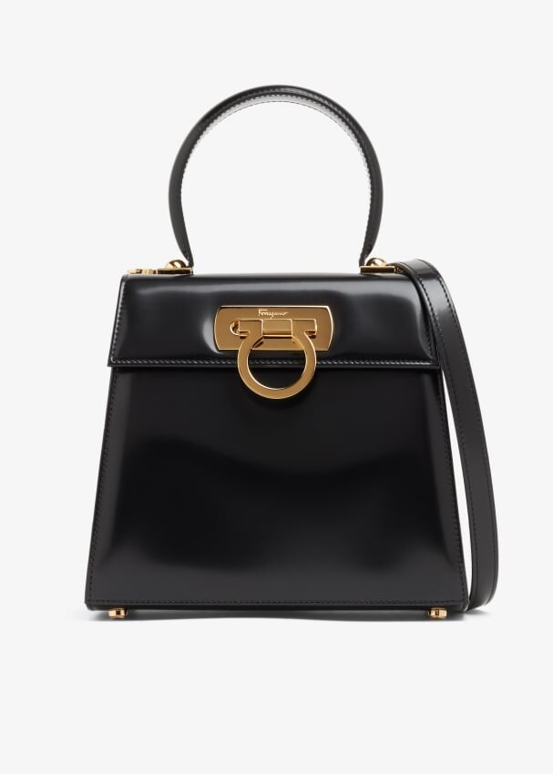 

Сумка Ferragamo Iconic Small Top-Handle, черный