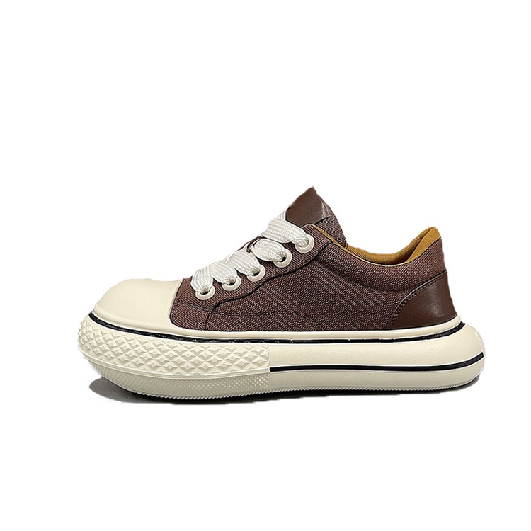 

Devanro Износостойкие, легкие, дышащие и нескользящие мужские кеды на низком ходу Canvas - Coffee, цвет Coffee