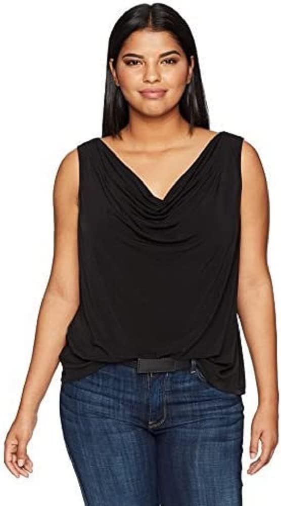 

Женская блузка без рукавов с воротником-хомут от Calvin Klein, Black