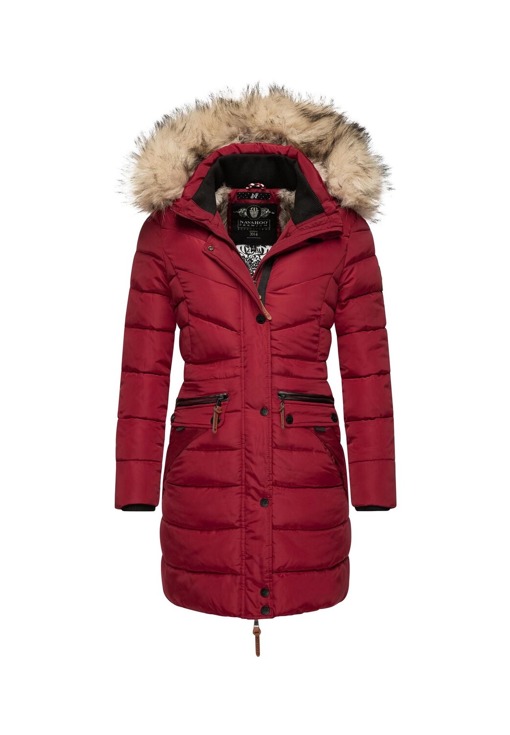 

Стеганое пальто Паула NAVAHOO, цвет Dark Red