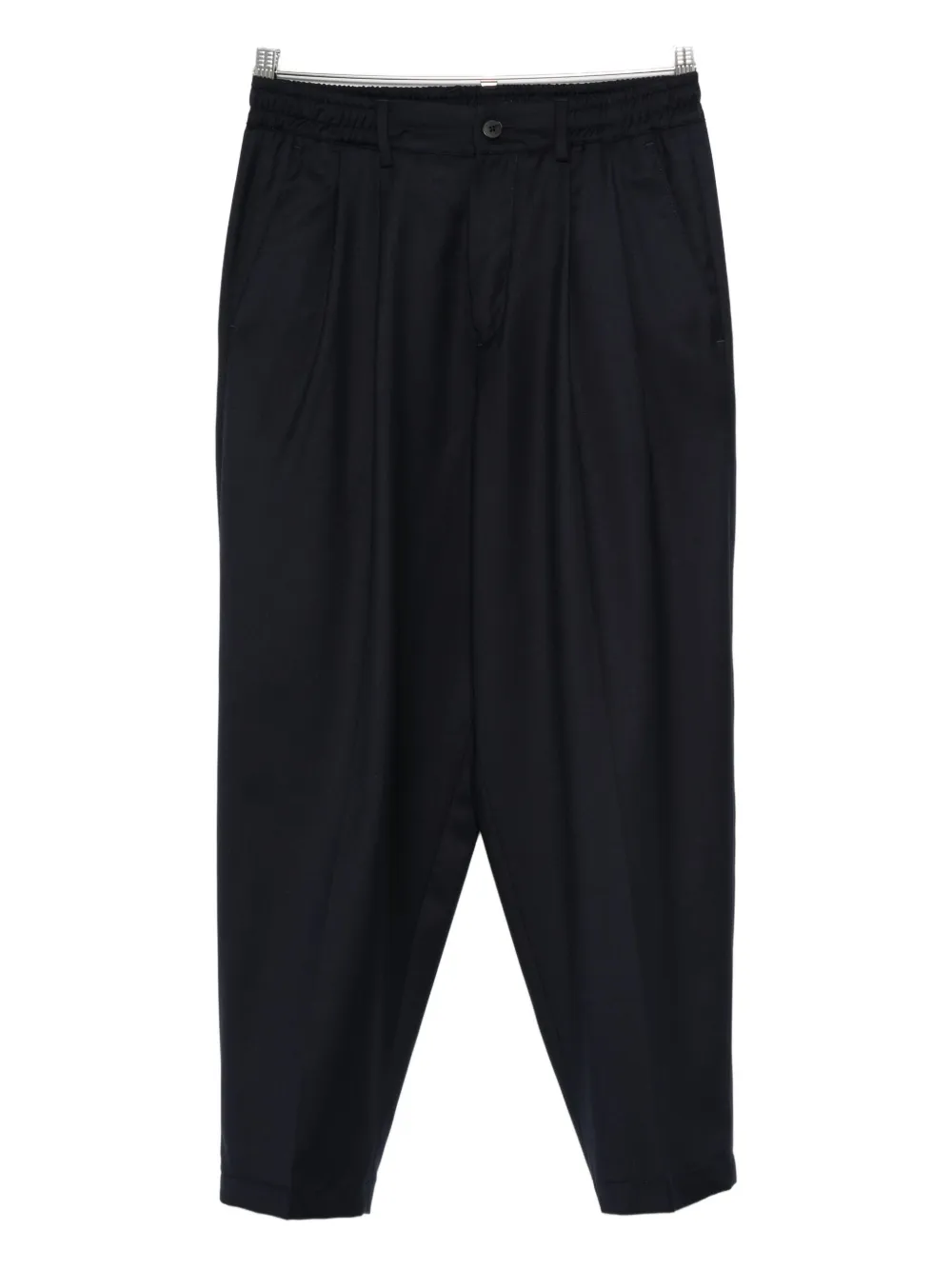 

Брюки с эластичным поясом и складками Low Brand, синий