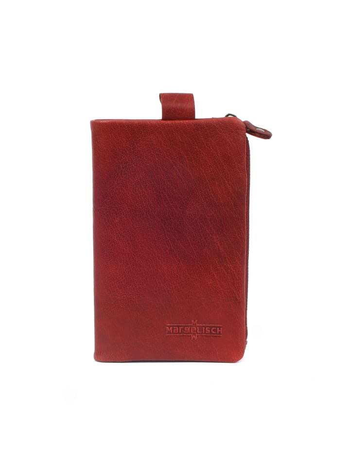 

Кожаный кошелек с RFID-меткой Hamburg 2 в винном цвете Margelisch