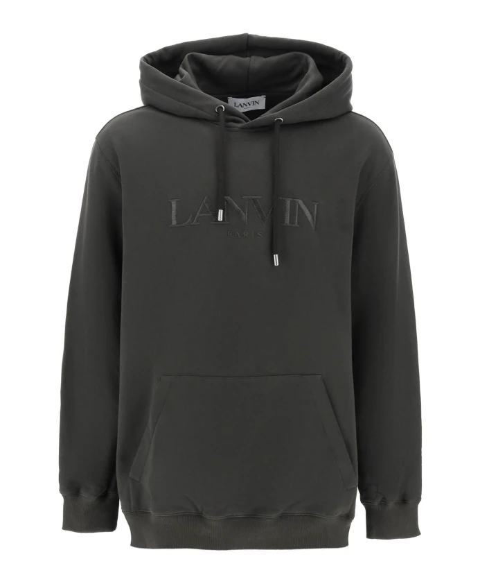 

Худи с бордюрной вышивкой Lanvin, зеленый