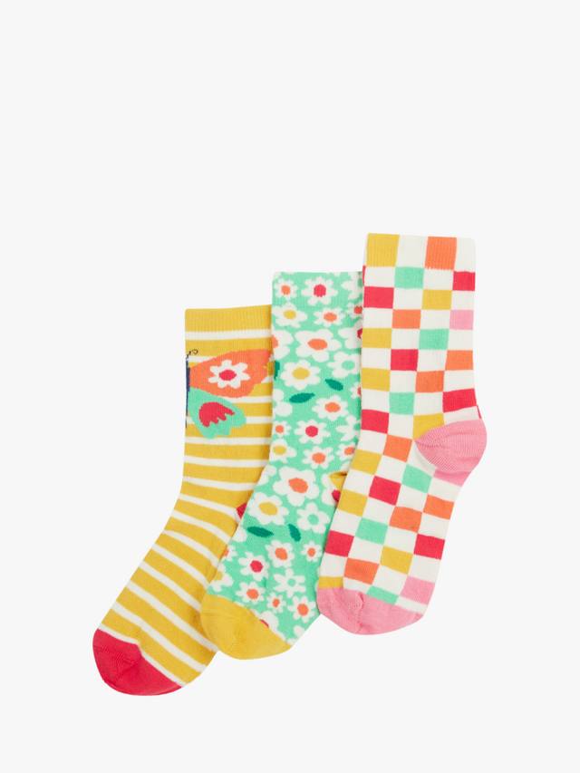 

Детские носки rock my в цветочную клетку Frugi, разноцветный