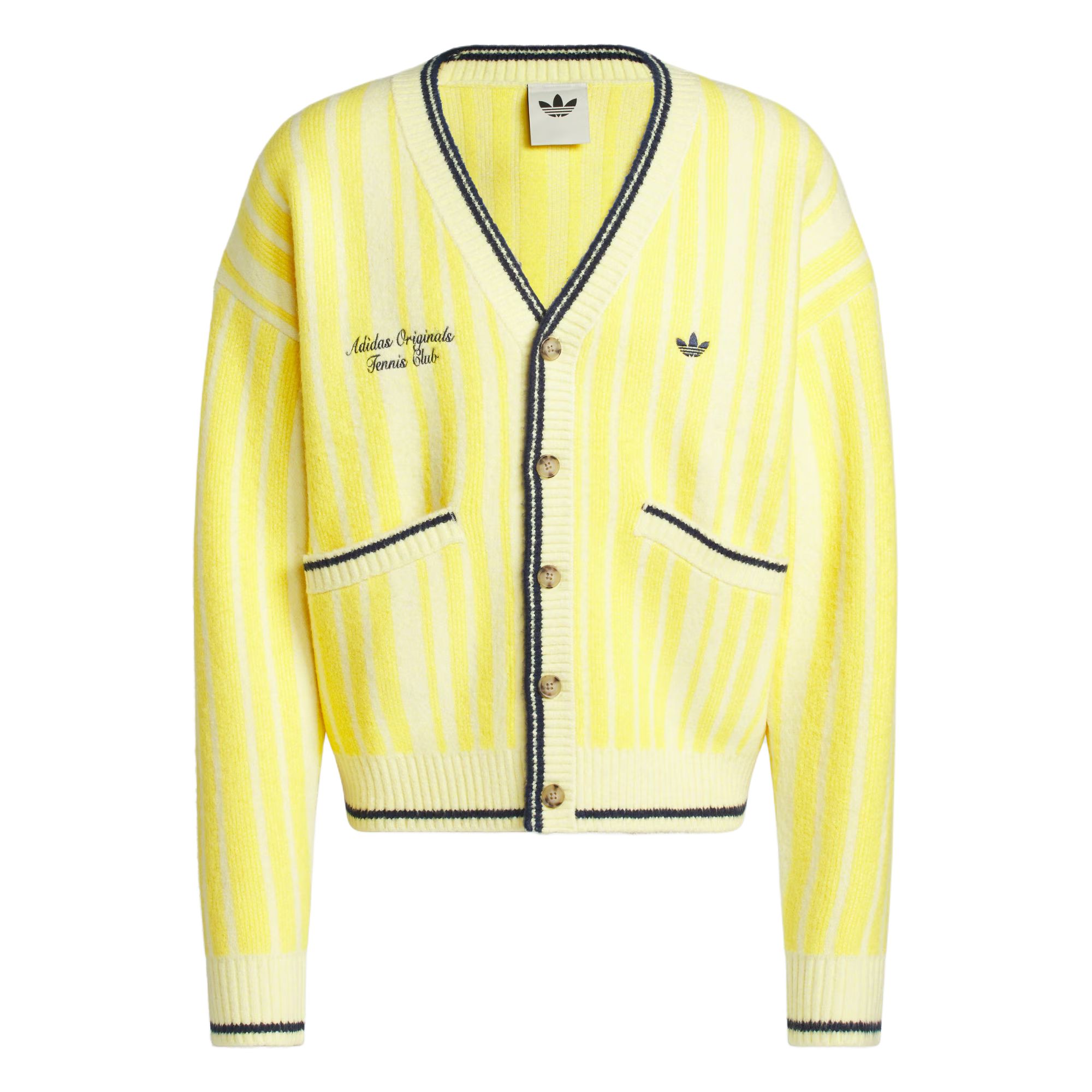 

Кардиган Cheviot Knit Adidas Originals, желтый/белый/черный