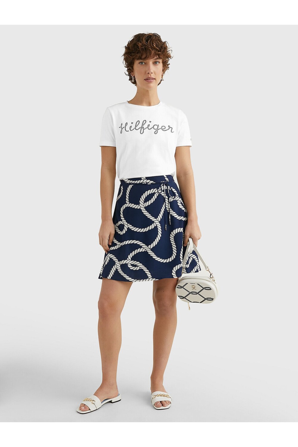 Футболка Tommy Hilfiger, экру — фото 3