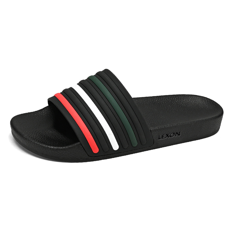 

LEXON Резиновые амортизаторы Быстросохнущие Износостойкие Бесшумные Шлепанцы Мужские Черные, цвет Black