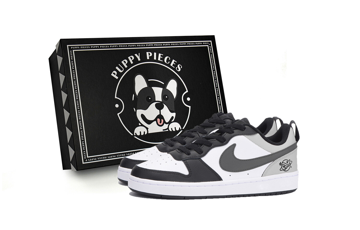 

Кроссовки Nike Court Borough Kids' Skateboarding Shoes Grade School, черный