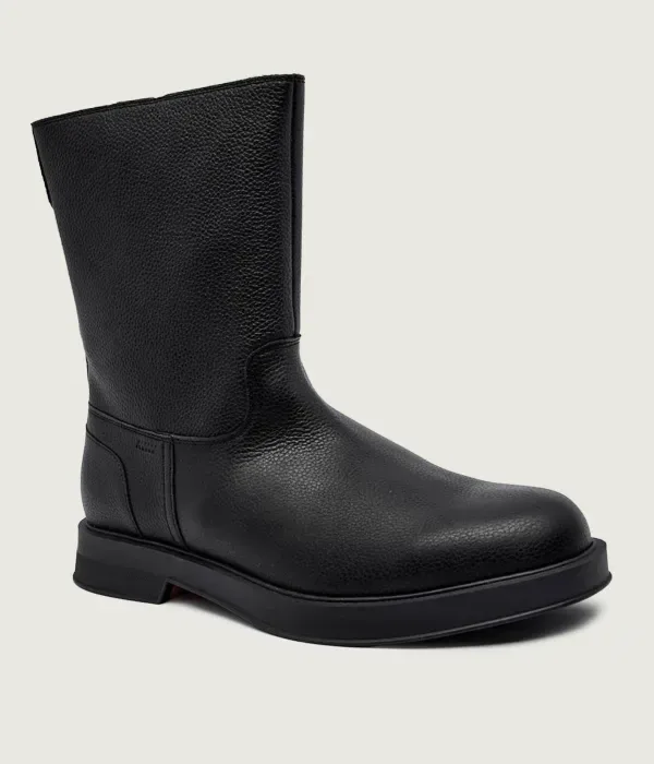 Высокие кожаные туфли Lenner_boot_grlt Hugo, черный