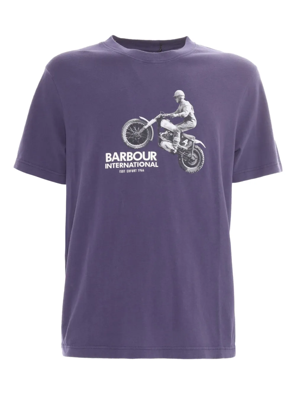 

Футболка с графичным принтом Barbour, синий