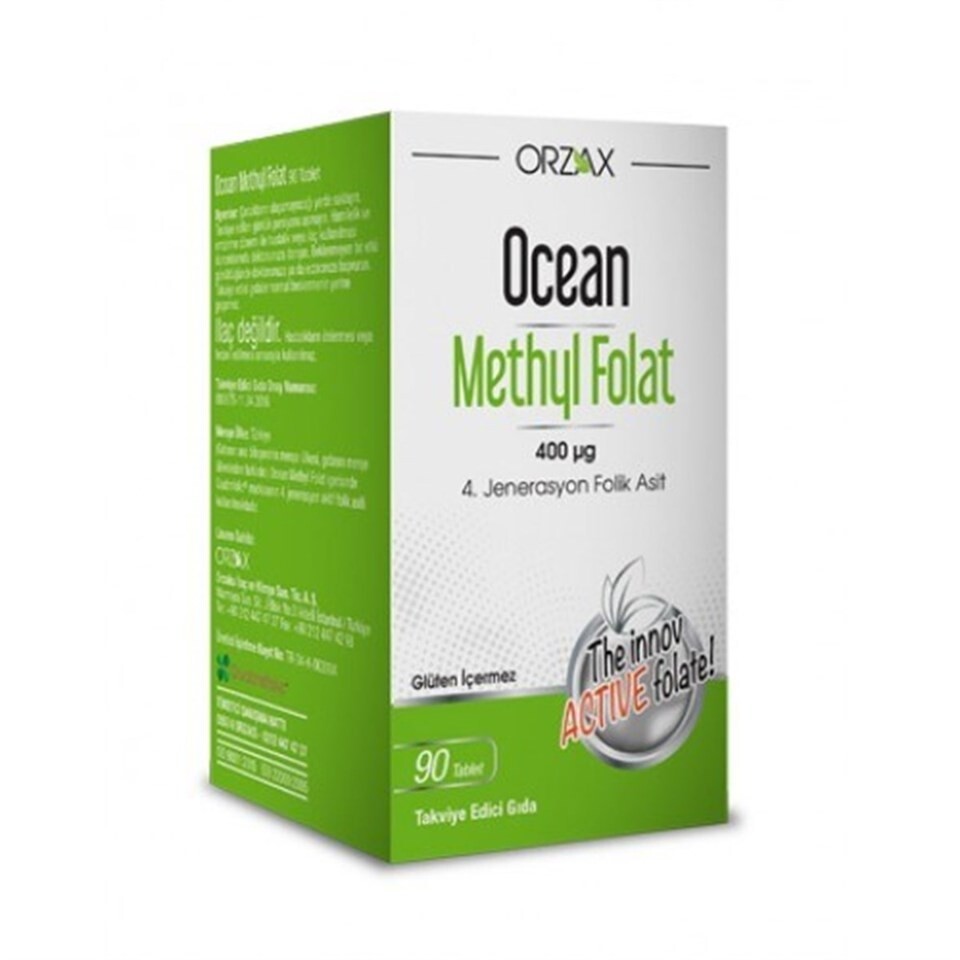

Ocean Methyl Folate Folic Acid 30 таблеток ORZAX