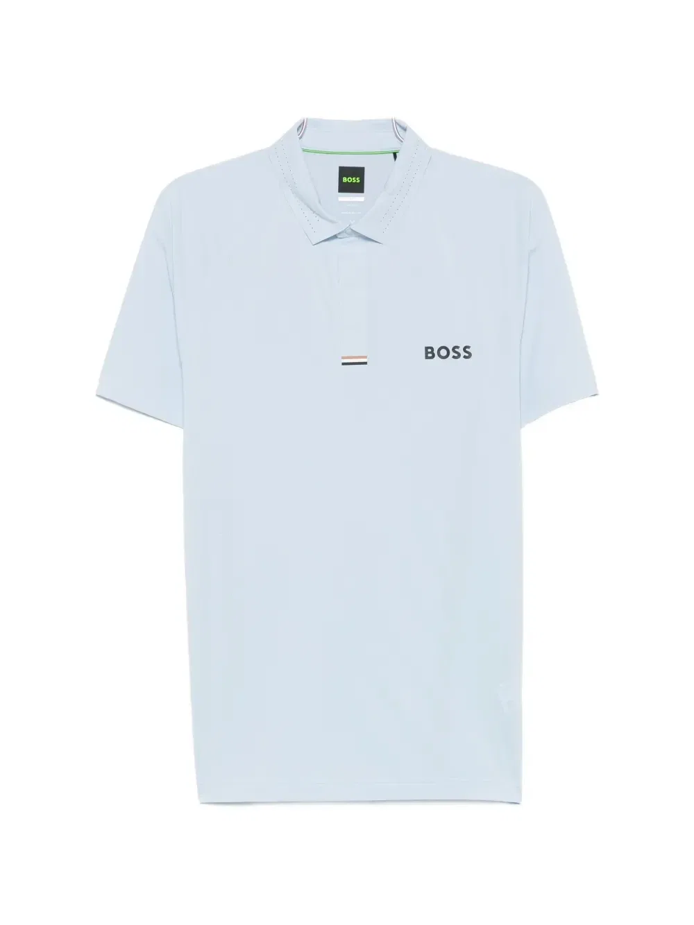Рубашка поло с логотипом BOSS, синий