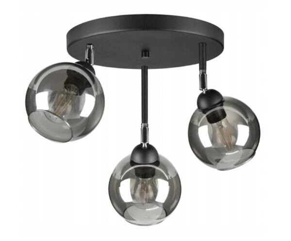 

Потолочный светильник Kiki Design Bergen III цвет schwarz/glas schwarz/hochglanz schwarz/durchscheinend
