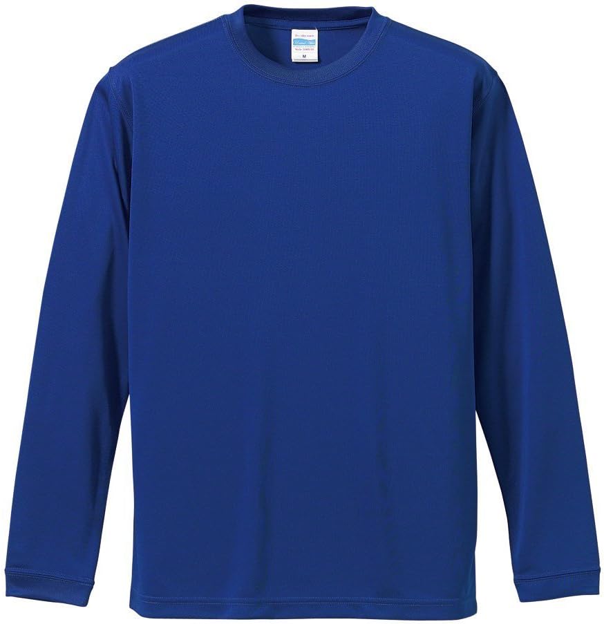 

Футболка с длинным рукавом, с шелковистой текстурой мужская United Athle, кобальтово-синий